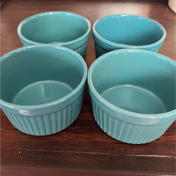 Pioneer Woman Blue Ramekins- Set of 5 - Picture 3 of 4